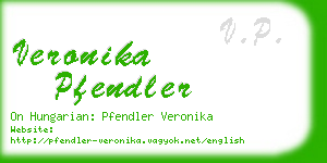 veronika pfendler business card